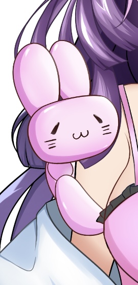 猫ですが。ちゃんのデフォ姿。ピンク色のバルーンの体と猫のひげ